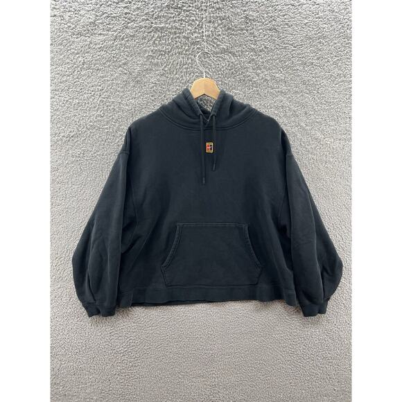 Nike Fleece Tennis Hoodie NikeCourt Black CK8447-010 Women’s Size XL - Picture 1 of 4